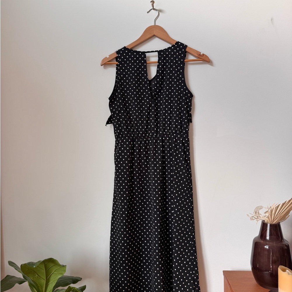 Vero Moda Black Polka Dot Midi Dress – Size XS - Picture 6 of 6